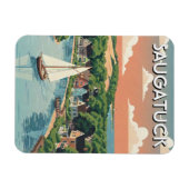 Saugatuck Segelboot Michigan Reise Magnet (Horizontal)