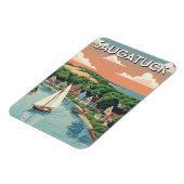 Saugatuck Segelboot Michigan Reise Magnet (Linke Seite)