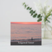 Saugatuck Sunset Postkarte (Stehend Vorderseite)