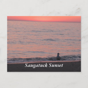 Saugatuck Sunset Postkarte