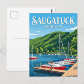 Saugatuck USA Postkarte (Vorne/Hinten)