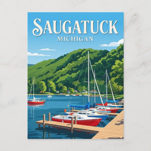 Saugatuck USA Postkarte (Vorderseite)