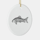 Sauger-Fisch-Kunst Keramik Ornament (Rechts)