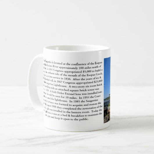 Saugerties Leuchtturm, New- YorkTasse Kaffeetasse (Vorderseite Links)