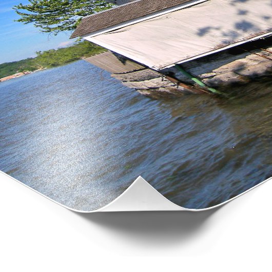 Saugerties Lighthouse, Hudson River New York Fotodruck (Ecke)