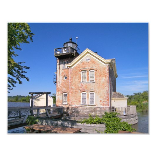 Saugerties Lighthouse, Hudson River New York Fotodruck (Vorne)