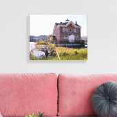 Saugerties Lighthouse, Hudson River New York Leinwanddruck (Insitu (Wohnzimmer))