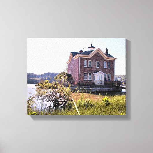 Saugerties Lighthouse, Hudson River New York Leinwanddruck (Vorderseite)