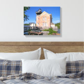 Saugerties Lighthouse, Hudson River New York Leinwanddruck (Insitu (Schlafzimmer))