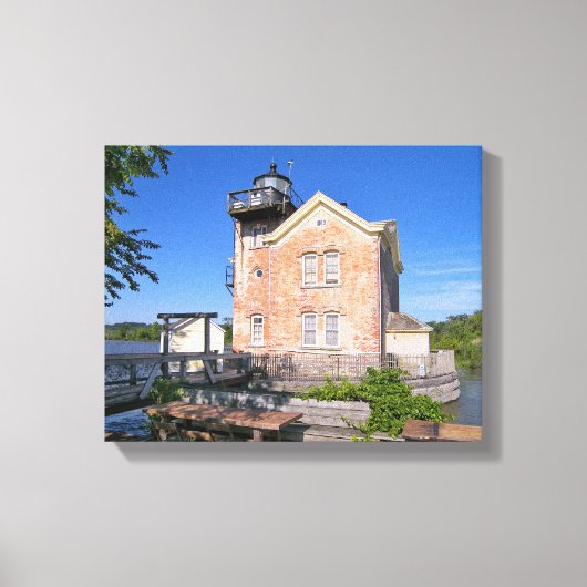 Saugerties Lighthouse, Hudson River New York Leinwanddruck (Vorderseite)