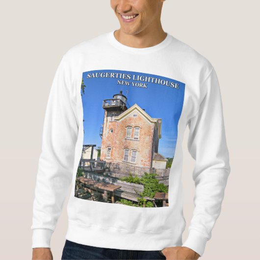Saugerties Lighthouse, Hudson River New York Sweatshirt (Vorderseite)