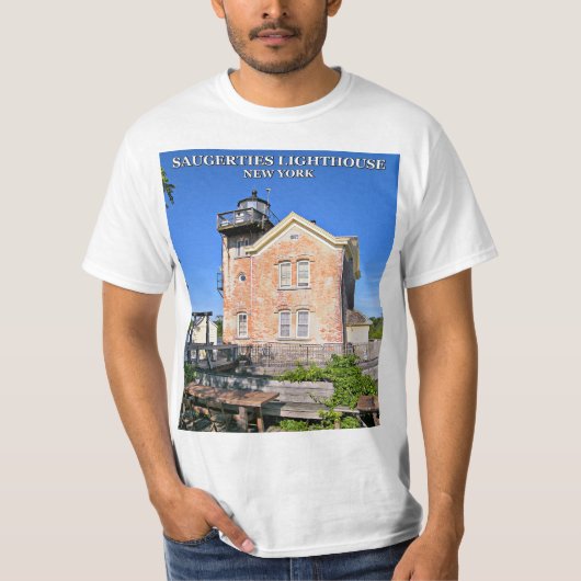 Saugerties Lighthouse, Hudson River New York T-Shirt (Vorderseite)