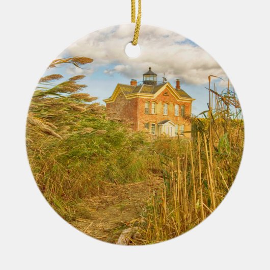 Saugerties Lighthouse Keramik Ornament (Vorne)