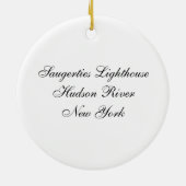 Saugerties Lighthouse Keramik Ornament (Hinten)