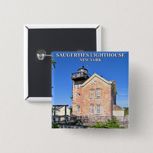 Saugerties Lighthouse, New York Button On Button (Vorne & Hinten)