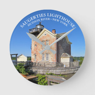 Saugerties Lighthouse, New York Clock Runde Wanduhr