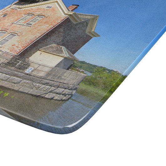 Saugerties Lighthouse, New York Cutting Board Schneidebrett (Ecke)