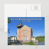 Saugerties Lighthouse, New York Postcard Postkarte (Vorne/Hinten)