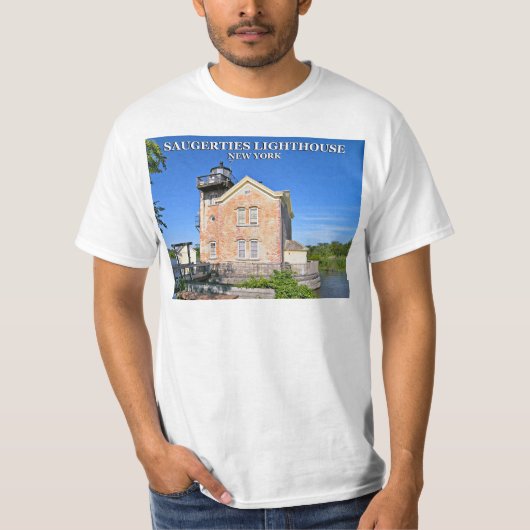 Saugerties Lighthouse, New Yorker T - Shirt (Vorderseite)