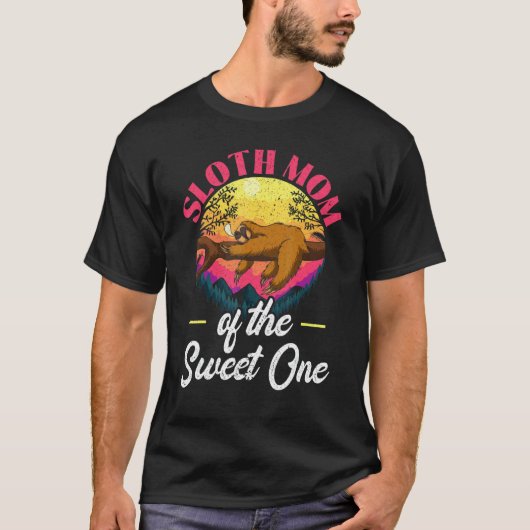 Säugetier Faules Tier Faultier Mama Mutter Langsam T-Shirt (Vorderseite)