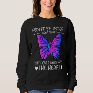 Säugling-Bewusstlosigkeit Schmetterling Pink Blue Sweatshirt