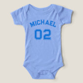 Säugling Boy Name Jersey Nummer Sportweiche Baumwo (Design Vorderseite)