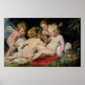 Säugling Christus mit Johannes dem Taufe und zwei Poster (Vorne)