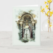 Säugling der katholischen Grußkarte Prags Karte (Gelbe Blume)