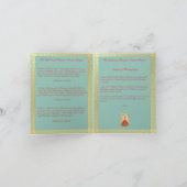 Säugling der Prager Gebetskarte Dankeskarte (Innenseite)