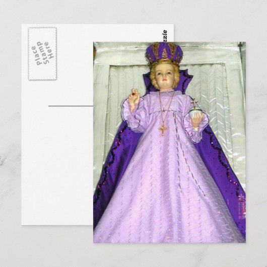 Säugling der Prager Statue Postkarte (Vorne/Hinten)