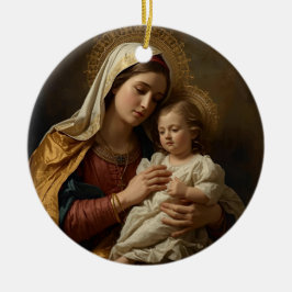 Säugling Gift Mary and Baby Jesus Keramik Ornament