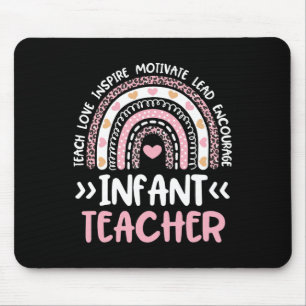 Säugling Lehrerin Niedliche Gefärbte Krawatte Rege Mousepad