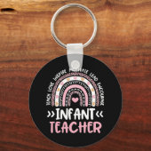 Säugling Lehrerin Niedliche Gefärbte Krawatte Rege Schlüsselanhänger (Rückseite)
