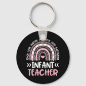 Säugling Lehrerin Niedliche Gefärbte Krawatte Rege Schlüsselanhänger (Rückseite)