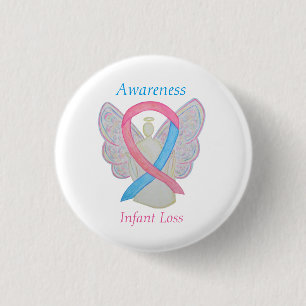 Säugling Lose Awareness Ribbon Engel Custom Art Bu Button