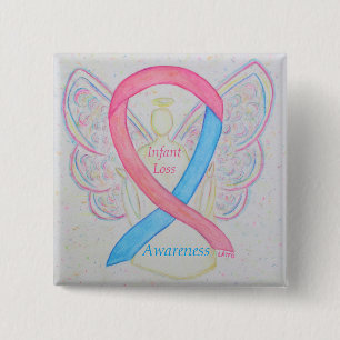 Säugling Lose Awareness Ribbon Engel Custom Art Bu Button