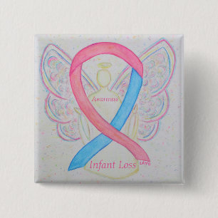Säugling Lose Awareness Ribbon Engel Custom Art Bu Button