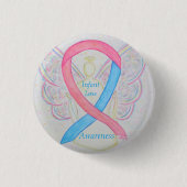 Säugling Lose Awareness Ribbon Engel Custom Art Bu Button (Vorderseite)