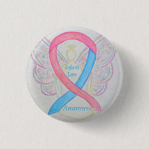 Säugling Lose Awareness Ribbon Engel Custom Art Bu Button