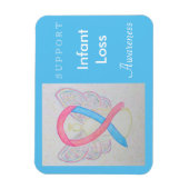 Säugling Lose Awareness Ribbon Engel Custom Magnet (Vertikal)