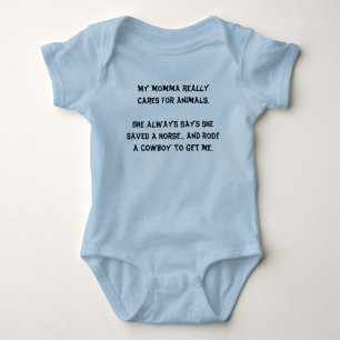 Säugling Onsie -...ein Pferd retten..einen Cowboy Baby Strampler