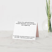 Säugling Orangutan mit tropischer Blume Karte (Rückseite)