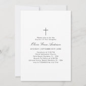 Säugling Schwarz-Weiß-Foto Geschlecht Neutrale Tau Einladung (Rückseite)