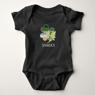 Säugling St. Patrick's Day Kleeblatt Irish Fairy Baby Strampler
