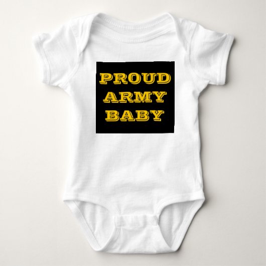 Säugling Strampler Proud Army Baby (Vorderseite)