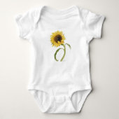 Säugling Sunflower Bodysuit Baby Strampler (Vorderseite)