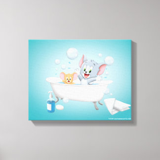 Säugling Tom und Jerry klopfen Leinwanddruck