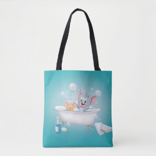 Säugling Tom und Jerry klopfen Tasche