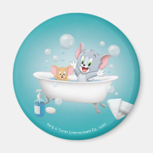 Säugling Tom und Jerry machen einen Bath Magnet