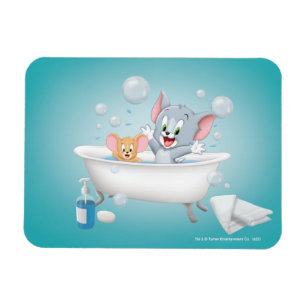 Säugling Tom und Jerry machen einen Bath Magnet